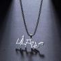COMTRUDE Lil-Peep Necklace Stainless Steel Rapper Pendant Perfect Gifts for Young Singer Fans (Silver)