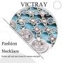 Victray Boho Layered Necklaces Tassel Summer Beach Pendant Necklace Chains Fashion Jewelry for Women and Girls