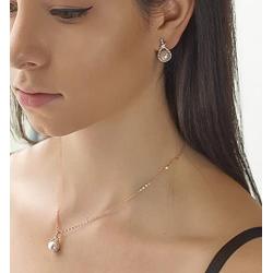 A+O Pearl Jewelry Set Gift for Mother of The Bride or Groom - Gold, Silver or Rose Gold