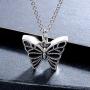 MANBU 925 Sterling Silver Cremation Jewelry for Ashes - Dragonfly Butterfly Urn Necklace Memorial Ash Pendant Bereavement Keepsake Gifts for Loss of a Loved One