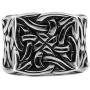 HZMAN Men Vintage Stainless Steel Rings Viking Valknut Vegvisir Pirate Norse Symbol Jewelry