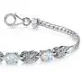 Created Opal Bracelet Sterling Silver Oval Cabochon 1.25 Carats Created Opal Bracelet Sterling Silver Oval Cabochon 1.25 Carats