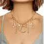 Jovono Gold Moon Star Tassels Necklace Crescent Moon Necklace Jewelry Chain for Women and Girls