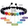 2Pcs Lava Rock Chakras Aromatherapy Essential Oil Diffuser Bracelet Braided Rope Natural Stone Yoga Beads Anxiety Bracelet for Women Bracelet Bangle 2Pcs Lava Rock Chakras Aromatherapy Essential Oil Diffuser Bracelet Braided Rope Natural Stone Yoga Beads Anxiety Bracelet for Women Bracelet Bangle