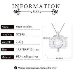 NY Jewelry 925 Sterling Silver Camera Design Pearl Cage Locket Pendants for Women Jewelry Making