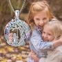 TOUPOP,Sister Gifts From Sister Sterling Silver Tree of Life Necklace with Circle Crystal Jewelry Gifts for Women Sister Mother Mom Friend Girls Birthday Mothers Day