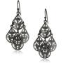 1928 Jewelry Filigree Teardrop Chandelier Earrings