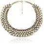 Fun Daisy Grand UK Princess Kate Middleton Hot Gold Tone Rhinestone Fashion Necklace
