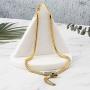 superchic jewelry Vivid Gold Snake Necklace Hand Set with Emerald Oval Shape Rhinestone Eyes (Gold Plating)