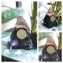 Orgone Pyramid Black Tourmaline Crystals Pendant - Raw Clear Quartz Crystals Point Protection Crystal Orgonite Pendant Magnetic Therapy Necklace - Tourmaline Crystal Pyramid for Protection Empath