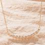 MYEARS Women Bar Necklace Gold Diamond Cubic Zirconia 14K Gold Filled Dainty Boho Beach Simple Handmade Jewelry Gift