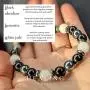 Black Obsidian Bracelet with White Jade Hematite Crystals and Healing Stones. Good luck bracelet for men and women. Wealth and Abundance Money Attraction, Bye Negative Energy, Healing, Strength and Meditation. Good Luck Feng Shui Bracelet. Bracelets for w Black Obsidian Bracelet with White Jade Hematite Crystals and Healing Stones. Good luck bracelet for men and women. Wealth and Abundance Money Attraction, Bye Negative Energy, Healing, Strength and Meditation. Good Luck Feng Shui Bracelet. Bracelets for w