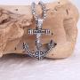 KINGKA Mens Anchor Necklace