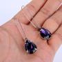 EVER FAITH Womens Austrian Crystal Elegant Teardrop Hook Dangle Earrings