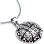 Women Girl Pendant Necklaces White Diamond Basketball Soccer Volleyball Pendant Necklace