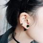 Mens Womens Stainless Steel Screw Stud Earrings, Mens Womens Punk Hip-hop Rock Spike Rivet Nail Unisex Piercing Screw Ear Stud Jewelry for men women boys