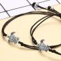 WILLBOND 2-Piece Pinky Promise Bracelets Friendship Couple Distance Matching Graduation Bracelet Bohemia