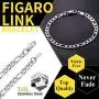 ChainsHouse Figaro Link Chain Bracelet Stainless Steel/Black/18K Gold Plated Wrist Bracelets for Men Women, 6MM-13MM, 7.5''/8.3'', Send Gift Box ChainsHouse Figaro Link Chain Bracelet Stainless Steel/Black/18K Gold Plated Wrist Bracelets for Men Women, 6MM-13MM, 7.5''/8.3'', Send Gift Box