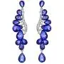 Scarlvambo Womens Austrian Crystal Art Deco Teardrop Pierced Dangle Wedding Earrings Silver-Tone Scarlvambo Womens Austrian Crystal Art Deco Teardrop Pierced Dangle Wedding Earrings Silver-Tone