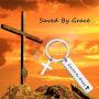 MAOFAED Christian Gift Saved by Grace Bible Verse Keychain Religious Jewelry Adult Baptism Gift
