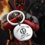 FAADBUK Deadpool Gift Deadpool Inspired Keychain Dont Feel Like Being an Adult Jewelry Deadpool Lover Gift