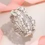 EVER FAITH Austrian Crystal Simulated Pearl Bridal Flower Stretch Bracelet Clear Silver-Tone EVER FAITH Austrian Crystal Simulated Pearl Bridal Flower Stretch Bracelet Clear Silver-Tone