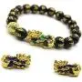 Feng Shui Prosperity 10mm Hand Carved Mantra Bead Bracelet with Color Changed Pi Xiu/Pi Yao Attract Wealth and Good Luck Feng Shui Prosperity 10mm Hand Carved Mantra Bead Bracelet with Color Changed Pi Xiu/Pi Yao Attract Wealth and Good Luck