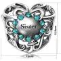 JMQJewelry Sister Heart Love Birthday Birthstone January-Dec Charms for Bracelets Women Girls Jewelry Christmas Mothers Day JMQJewelry Sister Heart Love Birthday Birthstone January-Dec Charms for Bracelets Women Girls Jewelry Christmas Mothers Day