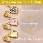 GOLDCHIC JEWELRY Heart Locket Necklace,18K Gold Plated/Platinum Plated/Rose Gold Flower/Tree of Life Memorial Photo Locket Necklace with Picture with 20”+2” Chain,with Gift Box