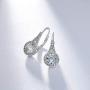 SHINEFUTURE Dangle earrings for women Bridal Earrings with Sparkling Dangle Lever Backed Earrings for Women