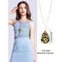Hicarer 3 Pieces Sunflower Print Jewelry Set Sunflower Multi-Layer Bracelets Faux Leather Dangle Earrings Necklace for Women