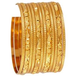 JDZ COLLECTION Indian Gold Plated Bangles Jewelry for Women & Girls Gold Plated Jewelry for Women