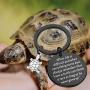SEIRAA Turtle Gift Always Remember That Even a Turtle Can Finish a Race as Long as He Never Gives Up Keychain Turtle Charm Inspirational Gifts