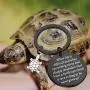 SEIRAA Turtle Gift Always Remember That Even a Turtle Can Finish a Race as Long as He Never Gives Up Keychain Turtle Charm Inspirational Gifts