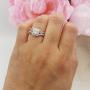 Dazzlingrock Collection 1.80 Carat (ctw) Round Cubic Zirconia CZ Bridal Halo Engagement Ring Set (Center Stone Size is 5mm), 10K Gold