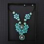MAYTRY High-end Designer Design Bohemian Turquoise Necklace, Handmade Imported Wax Thread, Retro Fashion and Generous
