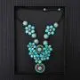 MAYTRY High-end Designer Design Bohemian Turquoise Necklace, Handmade Imported Wax Thread, Retro Fashion and Generous MAYTRY High-end Designer Design Bohemian Turquoise Necklace, Handmade Imported Wax Thread, Retro Fashion and Generous