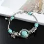 Natural Turquoise Bracelet Classic Luxury Women Summer Unique Design Bohemian Beaded Butterfly Bracelet Jewelry