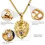 Jewelry Kingdom 1 Gold Lion Necklace Pendant for Men Women 18K Plated CZ Diamond with 24'' Stainless Steel Rope Chain (Medium Head Size) Jewelry Kingdom 1 Gold Lion Necklace Pendant for Men Women 18K Plated CZ Diamond with 24'' Stainless Steel Rope Chain (Medium Head Size)