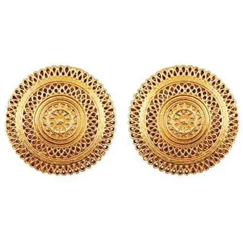 Touchstone''Tribal Bohemian Chic'' Indian Bollywood artistic fringes motif designer jewelry earrings for women Touchstone''Tribal Bohemian Chic'' Indian Bollywood artistic fringes motif designer jewelry earrings for women