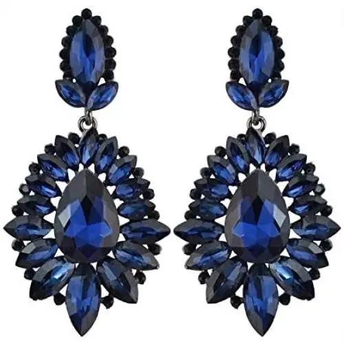 idealway Luxury Drop Earring Inlay Crystal Rhinestone Dangle Long Earrings For Women Jewelry idealway Luxury Drop Earring Inlay Crystal Rhinestone Dangle Long Earrings For Women Jewelry