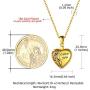 GOLDCHIC JEWELRY 925 Sterling Silver Heart Photo Locket Necklace That Holds Pictures for Women Girls, Birthstone/Family Tree of Life/Kiss Couple Lockets w 18”+2” Adjustable Chain, Gift Box Included
