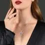 Heart-Necklace for Women, 925 Sterling Silver Love Birthstone-Pendant, Crystal Gemstone Jewelry Gift Heart-Necklace for Women, 925 Sterling Silver Love Birthstone-Pendant, Crystal Gemstone Jewelry Gift