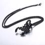 U7 Scorpio Necklace Pendant with Gold Plated Chain Zodiac Constellation Jewelry for Men/Women