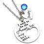 Jovivi I Used to Be His/Her Angel Now Hes/Shes Mine Daddy/Mommy Crysal Memorial Necklace,in Memory of Loved One Daddy/Mommy