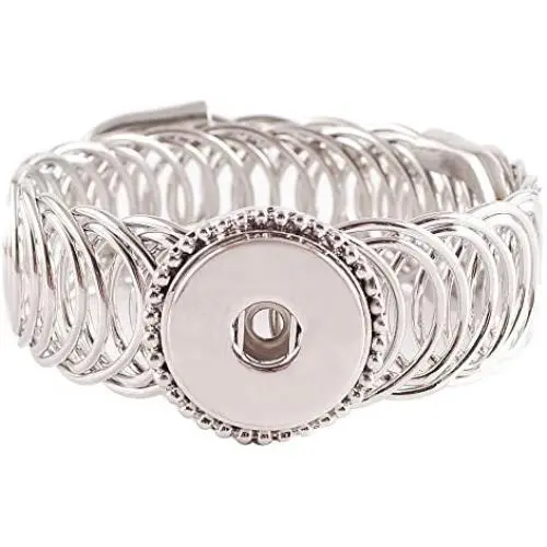 My Prime Gifts Snap Jewelry Wrap Coil Bracelet One Size Fits Band fits 18-20mm Ginger Style Charms By My Prime Gifts My Prime Gifts Snap Jewelry Wrap Coil Bracelet One Size Fits Band fits 18-20mm Ginger Style Charms By My Prime Gifts