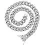 Crescent Bear Cuban Link Chain for Men Gold Chain Miami Cuban Chain Necklace Gold Plated Full Iced Out Miami Link