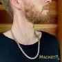 MagnetRX® Titanium Magnetic Therapy Necklace - Natural Pain Relief for Neck Arthritis, Back, Shoulder Pain, Headache and Migraine Relief Magnetic Necklace (Silver & Gold, 19.25 Inches) MagnetRX® Titanium Magnetic Therapy Necklace - Natural Pain Relief for Neck Arthritis, Back, Shoulder Pain, Headache and Migraine Relief Magnetic Necklace (Silver & Gold, 19.25 Inches)