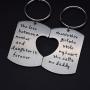 O.RIYA Fathers Mothers Birthday Jewelry Necklace Gift, Mommy Daddy Son Stole Heart Set Little Boy Kids Love Mothers Day Fathers Pendant Necklace Set of 3, Gift for Daughter