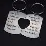 O.RIYA Fathers Mothers Birthday Jewelry Necklace Gift, Mommy Daddy Son Stole Heart Set Little Boy Kids Love Mothers Day Fathers Pendant Necklace Set of 3, Gift for Daughter